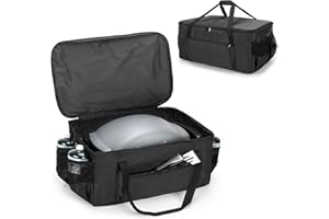 SAMDEW Copertura per Griglia Compatibile con Weber Q1000 Q1200 Barbeque a Gas, Borsa per Il Trasporto Della Griglia Compatibile con Barbecue Elettrico Weber Q1400, Solo Borsa (Disegno Brevettato)