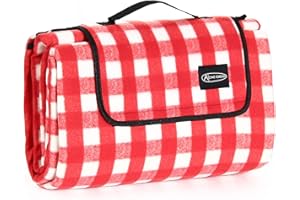 ACTIVE FOREVER Coperta da Picnic Portatile, 200 x 200 cm Coperta da Campeggio Antisabbia Impermeabile, Coperta da Spiaggia per All'aperto Giardino Campeggio Escursioni