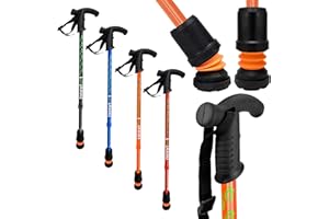 FLEXYFOOT LTD Flexyfoot Shock Absorbing Derby Handled Walking Stick | Improved Comfort, Improves Grip, Improves Safety