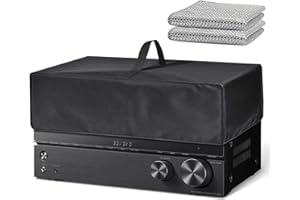 AIRMSA Cubierta Impermeable a Prueba de Polvo para Receptor AV Amplificador, Cubierta Protectora para Receptor AV, Funda Protectora para Denon AVR-X2800HDAB, AVR-X1800HDAB, AVR-S670H, AVC-S670H, AVR-S970H