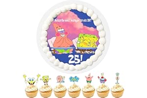 VJMAX Tortenaufleger Foto 25th,Zuckerbild mit Kompatibel,Kuchen Dekoration Cake Topper,Tortenbilder Essbar Foto,Cake Decoration 25th,Foto Kuchen Tortenaufleger,Party Supplies Dekor Gefälligkeiten