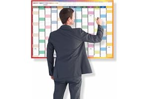 HLDI Academic Wall Planner 2024-25 Aug to Aug Yearly Study Planning Chart Academic Year Calendar Large Mid Year Planner Full Academic Year Organizer Home Office School Work Poster 59.5x84.1cm A1 Multi(1Pc)