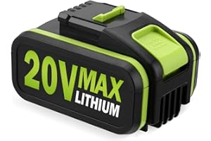 FIRST POWER FirstPower 5.0Ah Batería de Litio de Repuesto para Worx 20V, Compatible con WA3551.1, WA3551, WA3553.1, WA3553, WA3553.2, WA3641, WA3572, Color Verde