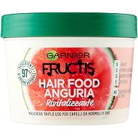 Garnier Fructis Hairfood Wassermelonen-Haarmaske – 3in1, Vegan, Mit Kokosöl & Glycerin