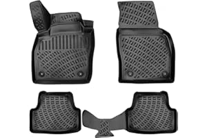 ‎FUSSMATTENPROFI.COM fussmattenprofi.com 3D Gummimatten Set für VW TAIGO Baujahr ab 2021 | Extra Hoher 5cm Rand Allwetter Auto Fussmatten I TPE Geruchlos rutschfest Fußmatten Zubehör