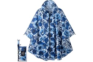 Royalotic Rain Poncho for Adults Waterproof Raincoat Rain Jacket Cycling Rainwear Cape