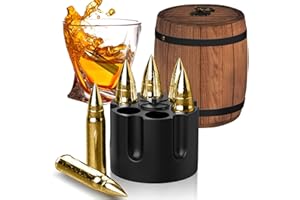 OAKSEA Valentines Whiskey Gifts for Men Him, Whisky Stone Birthday Gift for Husband Boyfriend, Anniversary Whiskey Gift Sets for Him with 6 Pcs Stones and Bag, Whisky Reusable Ice Cubes for Bourbon/Gin/Rum