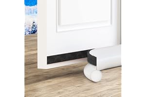 FAMIDIQGO Uszczelka drzwiowa, samoprzylepna, do drzwi, 94 cm, uszczelka izolacyjna, ochrona przed warunkami atmosferycznymi, dźwiękami