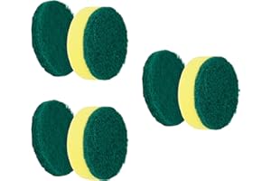 Brosses Synoshi (6 unités) pour Brosseuse Électrique Rotative | Conçues pour Le Nettoyage des Surfaces Lisses