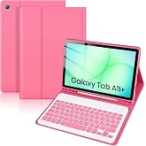 SXNIWBAI Keyboard Case for Samsung Galaxy Tab A11+ Plus &amp; A9+ Plus 11'' | Detachable Wireless Bluetooth Spanish Keyboard with