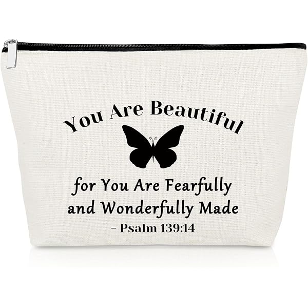 YeleY Christliche Make-up-Tasche „God Says I Am Dancer“ – Ca. 25 X 17 X 5 Cm, Wasserdicht, Doppelseitig Bedruckt, Inspirierendes Geschenk Für Mädchen