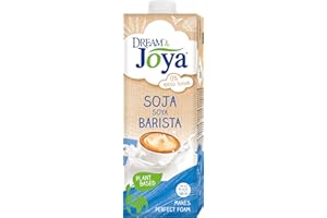 Joya Barista Soja, 10 x 1L - pflanzlich, laktosefrei, vegan, perfekter Schaum, ohne Zuckerzusatz, Barista-Style, milchfreie milchfreie Alternative