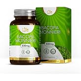 LN Bacopa Monnieri, 120 Vegan Capsules, 500mg Brahmi | Bacopa Monnieri | Brahmi Extract 500mg per dose | Non-GMO, Gluten, Dai