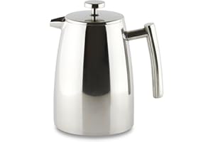 Café Stal Belmont 12 Cup Double Walled Cafetiere Coffee Maker, Mirror Finish, 1.5 Litr,HFD-12