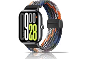 chinbersky Pleciony pasek do Xiaomi Smart Band 8 Pro / 9 Pro / Xiaomi Redmi Watch 5/4, nylonowy, magnetyczny materiał, elastyczny, sportowy, nylonowy, zapasowy pasek dla mężczyzn i kobiet