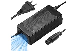 Honszex 54.6V 2A Cargador Universal, Cargador de Batería de Litio de 48 V para Patinete Electrico, Bicicleta Eléctrica, Hoverboard, Scooter Eléctrico, Adaptador con 12mm 3p XLR