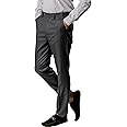 Jack and Jini Formal Pant with Expandable Waist for Men. Regular Fit, Flat Front, Premium Lycra Fabric for Office, Party and Casual Wear