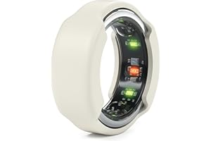 Rinfit Silicone Ring Protector Compatible with SAMSUNG Galaxy Ring and Oura Ring - Smart Ring Cover - SlimFit - Patent Pending Design - Nude, S