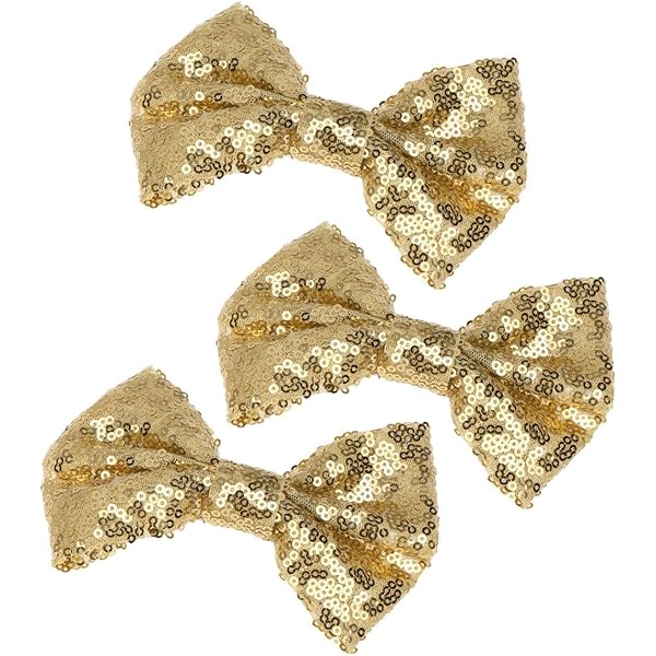 4 Fußball-Haarspangen Mit Schleifen – Bunt, Mit Glitzer, Für Mädchen (ca. 6,5x9,5 Cm & 5x7,5 Cm)