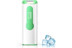 Haarlosy Épilateur Lumière Pulsée avec Fonction de Refroidissement, 999,900 Flashes IPL Laser Epilation Definitive, 9 Niveaux Énergie Épilation-3 en 1 [HR/SC/RA] pour Aisselles/Corps - Vert