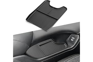 smabee Zentrale Aufbewahrungsbox passend für Honda ZR-V 2023 Mittelkonsole Organizer TPE Aufbewahrungsbox Tablett Organizer ordentlich Auto Innenraum Zubehör Schwarz