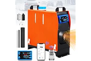 YIDON Standheizung Diesel, 12V 24V Diesel Standheizung Luftheizung 8KW Bluetooth mit LCD Schalter, Camping Heizlüfter, Heizgeräte Verschiedene Fahrzeugmodelle, Tragbare Werkstatteinrichtung