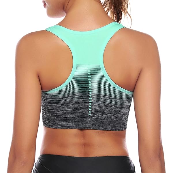 PLULON Reggiseno Sportivo Senza Ferretto - 7 Pezzi Multicolore Con Spalline Regolabili E Coppe Rimovibili - Foto 14