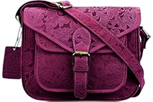 J. Wilson London Designer Genuine Real Distressed Vintage Leather Handmade Women Crossover Shoulder Messenger Bag Handbag