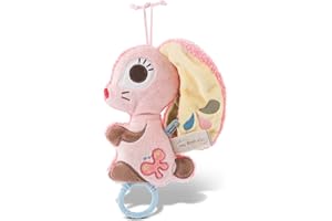 NICI Giocattolo a Carica 2D Coniglietto Hopsali 18cm da 0+ Mesi – Carillon per Bebè Maschio e Femmina – Aiuta Neonati e Bambini a Dormire – da Letto, Carrozzina, Culla – Ninna Nanna di Schubert, Rosa