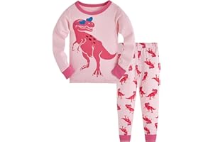 COLOBE Pigiama Ragazza Unicorno Sirena 100% Cotone Lungo Biancheria da Notte Vestiti Bambina Invernale Due Pezzi Impostato Natale Regalo per Bambini 1-12 Anni