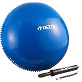delta spor Denge Diski Balance Trainer Denge Topu Pilates Balans Disk &Ccedil;ift Y&ouml;nl&uuml; Pompa,Mavi