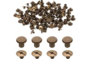 QUARKZMAN set om 50 M5 x 7 mm Chicago skruv metall Phillips huvud bindningsskruvar stolpar spik nitar skruvar nitar för gör-d