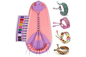 TACOPET Kit per Braccialetti Ragazza, Braccialetti Amicizia Bambini 6-12 Anni, Kit Artigianali Bracciali Intrecciati Tessuto Braccialetto Fai da Te, Idee Regalo Bambina 6 7 8 9 10 11 12 Anni Compleanno