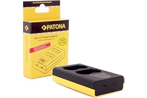 PATONA NP-W235 Cargador Compatible con Fujifilm GFX-50s II GFX-100S GFX-100 II X-H2 X-H2S X-S20 X-T4 X-T5 con USB Dual LCD 1888 (Entrada USB-C o Micro USB)