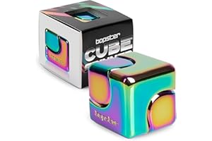 BOPSTER Fidget Spinner Fidget Toys Handspinner aus Metall, Schreibtischspielzeug, Sensorisches Stress Spielzeug - Stress und Angstabbau, Fidget Spinner Kinder und Erwachsene, ADHS, ADHD, Autismus - Irisierend