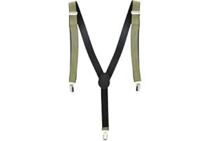 HOMEKING Adjustable Unisex Adult Child Elastic Clip-on Brace Suspender Y back Neon Belt,Golden glitter