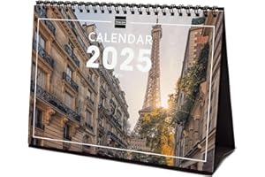 Finocam – International 2025 Desktop Photo Calendar Month View January 2025 – December 2025 (12 months) Paris International