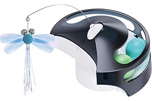 Enabot EBO ROLA - Modulo interattivo per fotocamera per gatti ROLA PetPal: palline a rullo, bacchetta da collo, controllo app remoto, utilizzato con robot intelligente Rola Petpal
