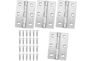 HUAHUANGHUI Charnières à Roulement 4 PCS - 75mm × 50mm Charnière Piano Inox - Paumelles De Porte - Pour Porte Placard