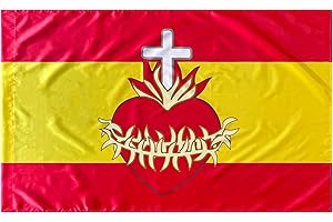 Durabol Bandera España con el Sagrado Corazón de Jesús 150 x 90 cm Satén