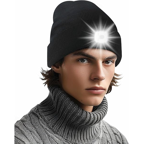 Gorro Térmico De Punto Cálido Con Batería Recargable Para Invierno