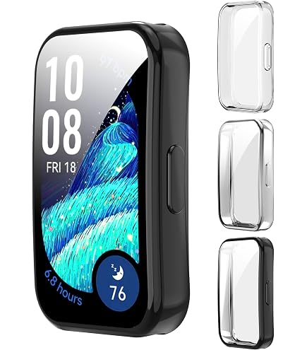 FWang Pellicola salvaschermo compatibile con Huawei Watch Fit Mini,[4 pezzi ],copertura totale curva 3D,Durezza 9H,Anti-Graffio,Senza Bolle,HD Pellicola Protettiva