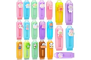OPPZZIT Regalini Fine Festa Compleanno Bambini, 20 Gomme da Cancellare Retrattili, Pratiche Gadget Compleanno Bambina