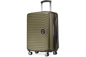 HAUPTSTADTKOFFER Mitte - Equipaje de Mano 55x40x23, TSA, 4 Ruedas, Maleta de Viaje, Rígida, con Ruedas, de Mano, de Cabina, Palta