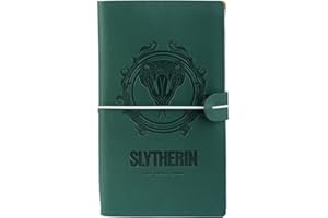 GRUPO ERIK Erik Official Harry Potter Slytherin Travel Journal - PU Leather Journal Notebook - Diary Journal - Harry Potter Notebook - Harry Potter Gifts - Harry Potter Merchandise
