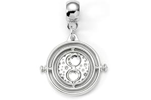 The Carat Shop Official Harry Potter Time Turner Silver Tone Slider Charm