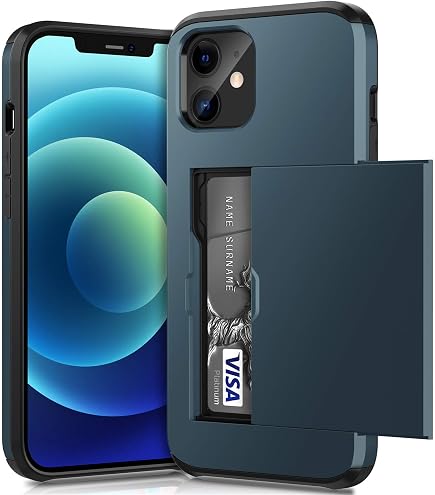 Asuwish Custodia Portafoglio Per IPhone 12 Mini 5.4'' – Con Cinturino Da Polso E Tracolla, Anello Girevole, Blocco RFID E Pellicola In Vetro Temperato Inclusa - 2