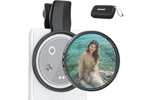 NEEWER 2 in 1 67mm Clip On CPL Polfilter und Black Diffusion 1/4 Filter kompatibel mit Android Samsung Google Pixel Huawei Xiaomi, zirkularer Polarisationsfilter Kameraobjektiv Fotozubehör Set, FL-B36