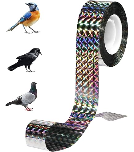 12 Pièces Répulsif Oiseaux Spirale Réfléchissante - Effaroucheur Pigeons 360° Pour Jardin Et Balcon