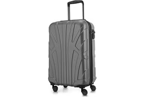 Suitline - Equipaje de Mano, Maleta Cabina, Maleta De Mano, Trolley, 4 Ruedas, ABS extremista Ligero, TSA, 55 cm, 34 litros,